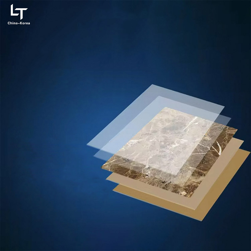 Vodotesná 1220 × 2440 mm 3 mm PVC UV doska pre interiér Dekorácia nástenného panelu s vysokým leskom pre dekoráciu domácej kancelárie