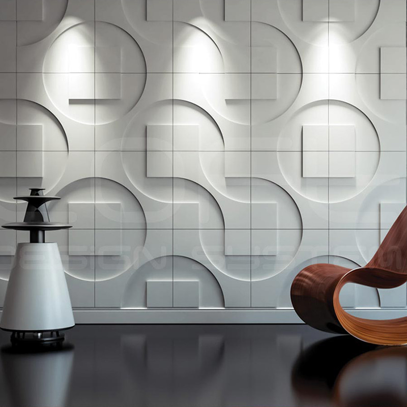 Orezané 3D nástenné panely Tapeta Nátery na steny pre domácu dekoráciu Vnútorný panel De Pvc Modern Geometric Villa