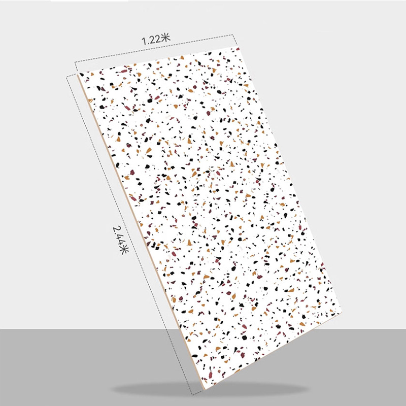 1220 mm × 2440 mm Flexibilný PVC plastový Alternatívny mramor SPC nástenný panel a doska Umelá imitácia mramoru UV náter PVC Mramorová doska