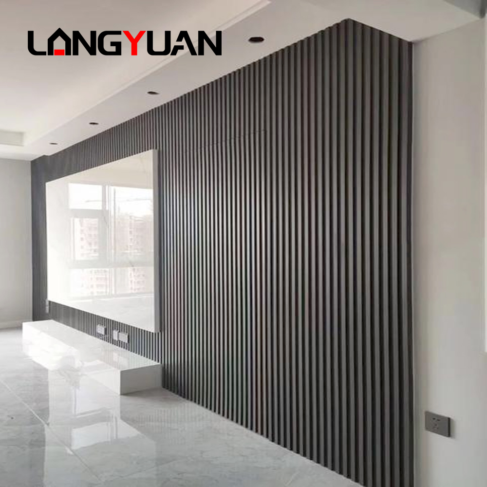 Vnútorný WPC nástenný panel Drevo Plast Kompozitná nástenná doska Obloženie Vodotesné Zvukotesné a ohňovzdorné pre použitie v telocvični Domáce dekorácie interiéru