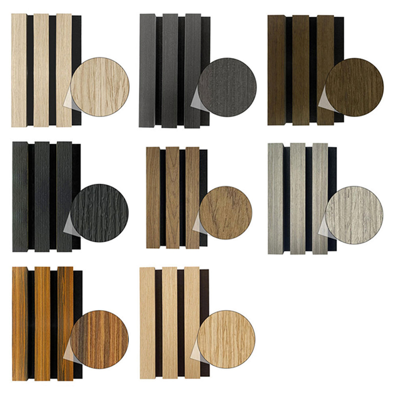 Moderný interiér WPC akustické nástenné panely Dekoratívne zámkové prevedenie Zvukotesné Ohňovzdorné Vonkajšie mriežky pohlcujúce zvuk