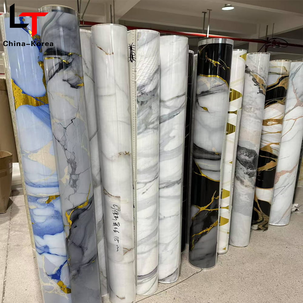 3D 5D tlač laminácia fólia na prenos tepla PVC fólia na dekoráciu nábytku Vákuová lisovacia fólia na dverový nástenný panel WPC UV doska