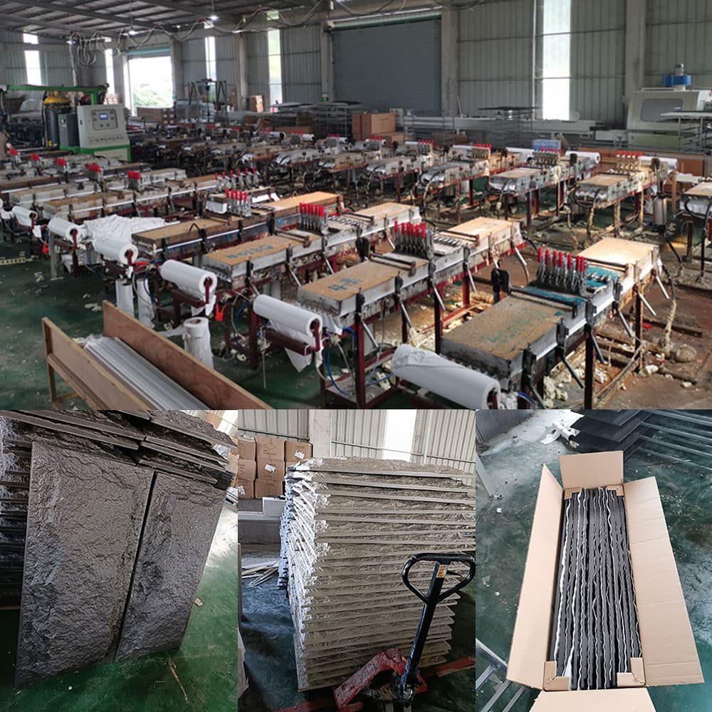 60 * 30 cm Dekoračná dyha Dekor Nástenný panel z umelého polyuretánu Pu Stone Umelý kameň pre domácnosť