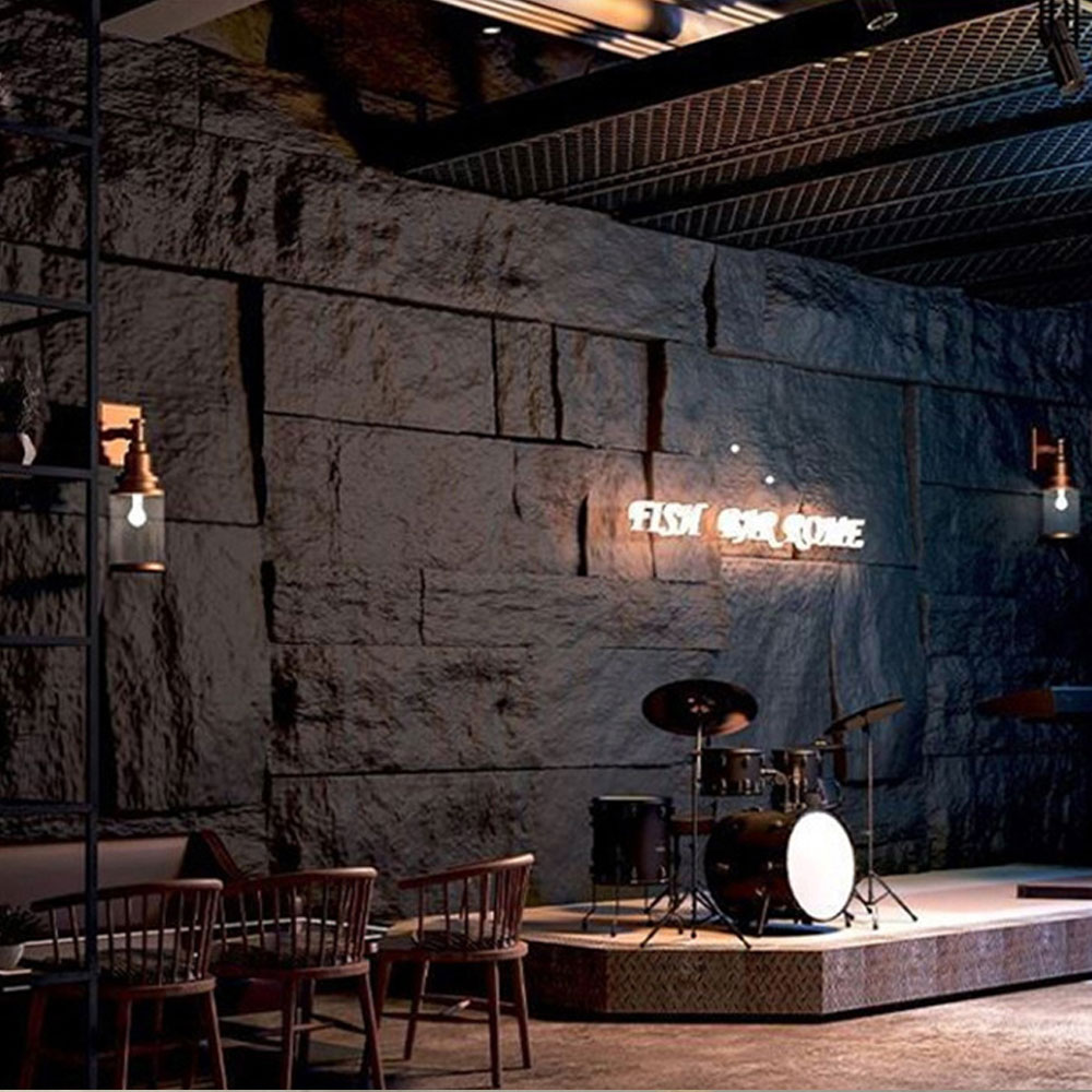 60 * 30 cm Dekoračná dyha Dekor Nástenný panel z umelého polyuretánu Pu Stone Umelý kameň pre domácnosť