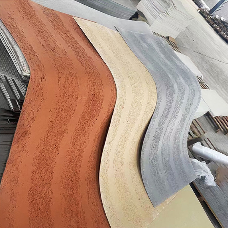 Moderný dizajn Ohňovzdorné ľahké stenové panely Nový materiál Obloženie z mäkkého kameňa Flexibilné dlaždice MCM Lineárne kamenné obklady stien